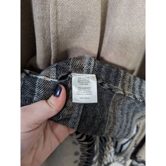Joseph A Women's Neutral Patterned Kimono Sweater - One Size - Picture 6 of 8